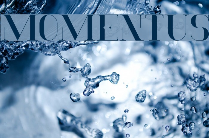 Momentus Font examples