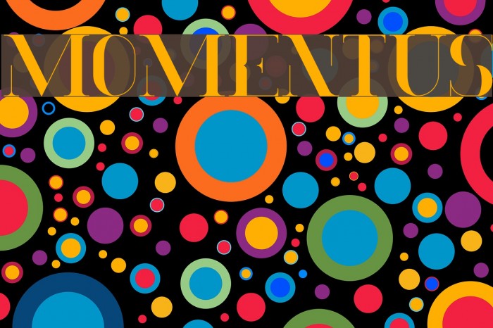 Momentus Font examples