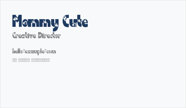 Mommy Cute Business Card