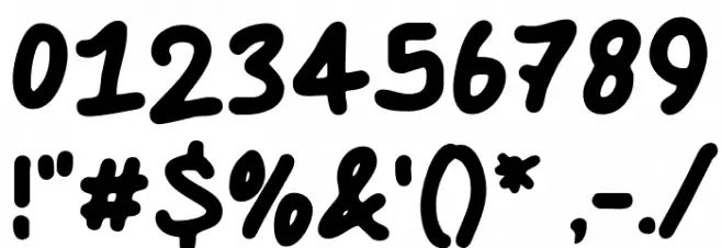 Mommy Talk Font OTHER CHARS