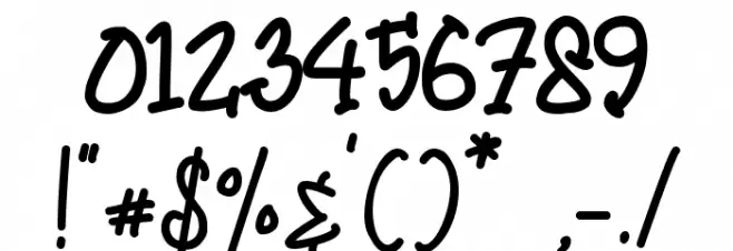 Mommy and Baby - Personal Use Font OTHER CHARS