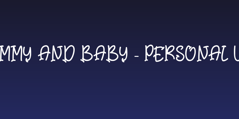 Mommy and Baby - Personal Use Social Header
