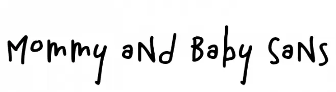 Mommy and Baby Sans  Free Fonts Download