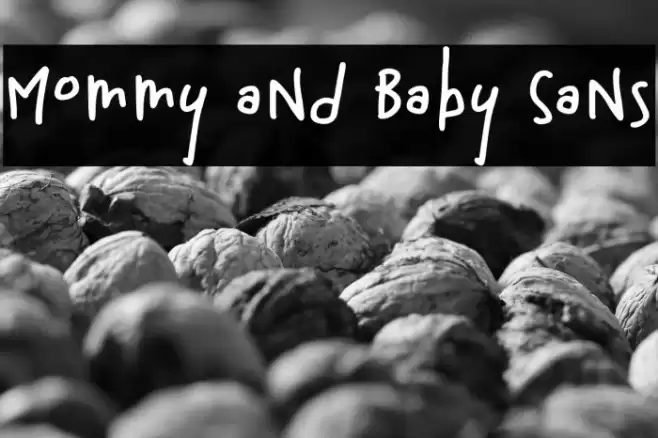 Mommy and Baby Sans Font examples