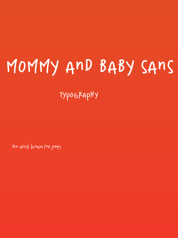 Mommy and Baby Sans Poster