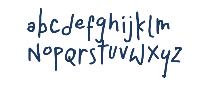 Mommy and Baby Sans Lowercase