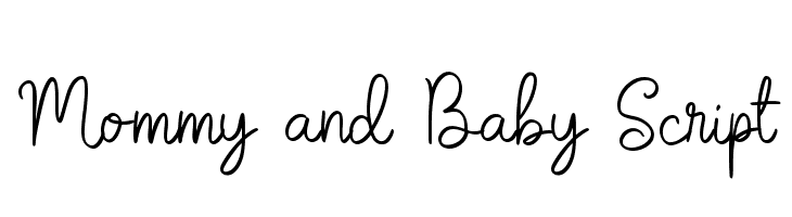 Mommy and Baby Script  font caratteri gratis