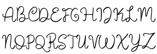 Mommy and Baby Script Schriftart Groß