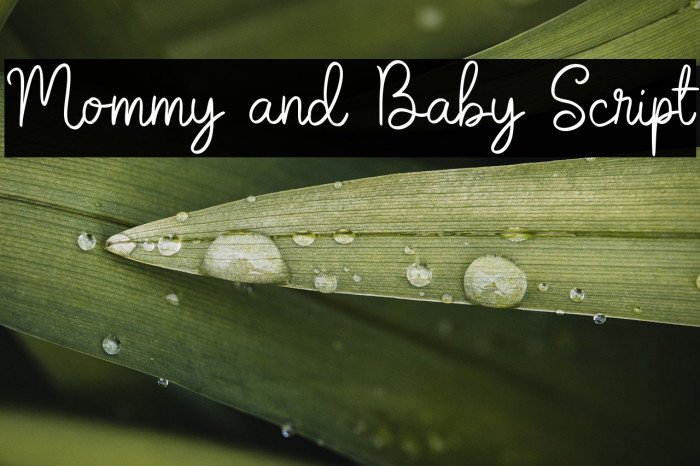 Mommy and Baby Script Example 3