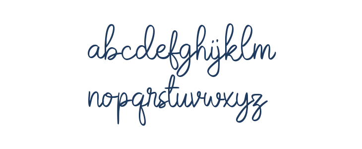 Mommy and Baby Script Lowercase