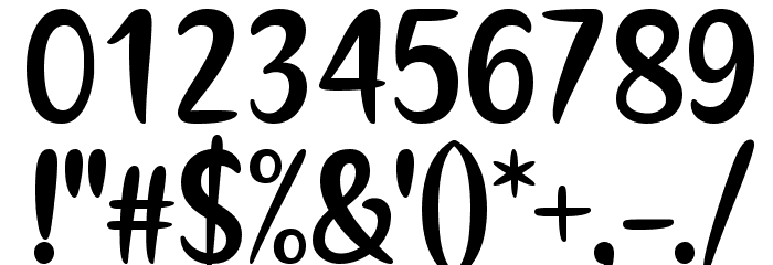 Mommy's Kitchen Font OTHER CHARS