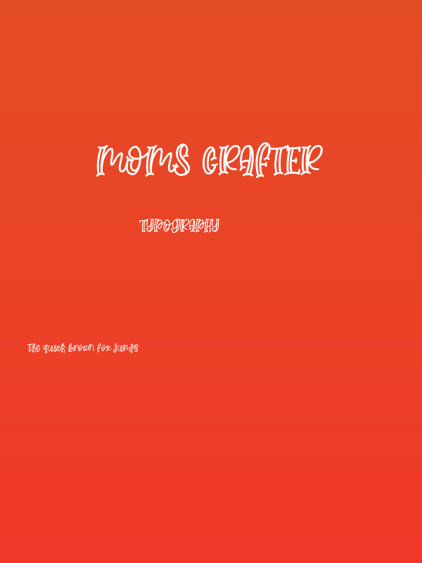 Moms Crafter Poster