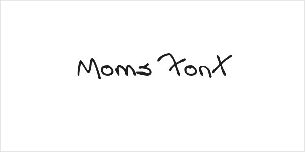 Moms Font Logo