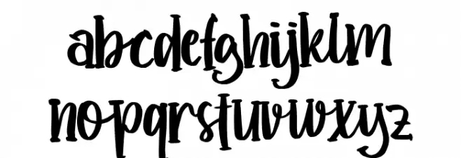 Moms Story Schriftart Kleinbuchstaben