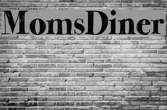 MomsDiner Font examples