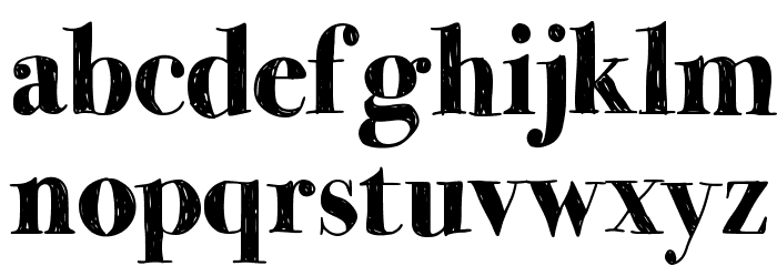 MomsDiner Font Litere mici