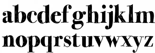 MomsDiner Font Litere mici