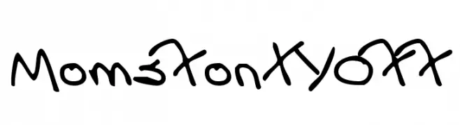 MomsFontYOFF  Frei Schriftart Herunterladen