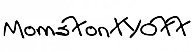 MomsFontYOFF  Frei Schriftart Herunterladen