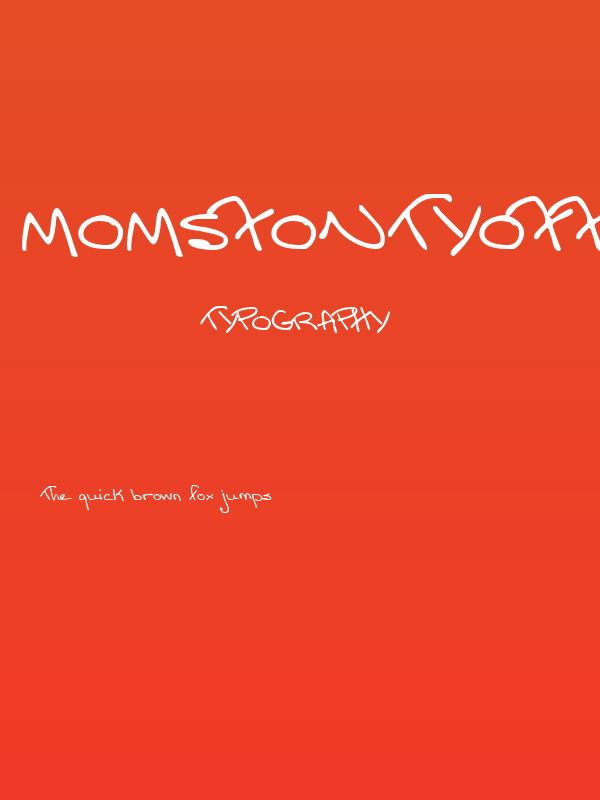MomsFontYOFF Poster