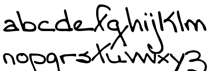 MomsFontYOFF Font LOWERCASE