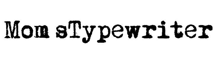 Mom´sTypewriter  Скачать бесплатные шрифты
