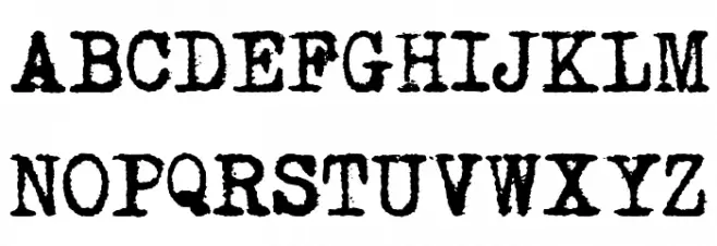 Mom´sTypewriterActual Шрифта ВЕРХНИЙ