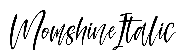 Momshine Italic  Frei Schriftart Herunterladen