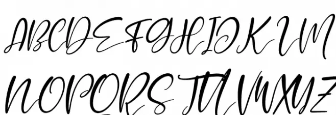 Momshine Italic Caratteri MAIUSCOLE