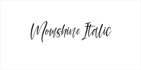 Momshine Italic Logo
