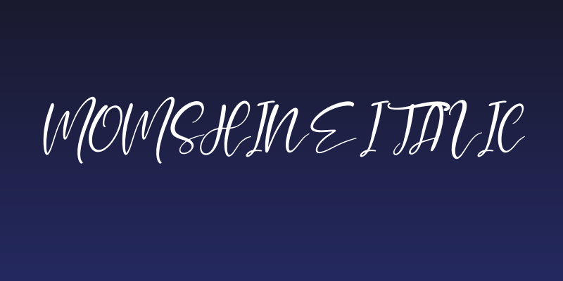 Momshine Italic Social Header