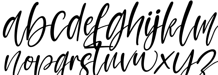 Momshine Italic Font LOWERCASE
