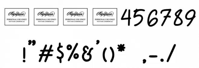 Momy & Marsa Font OTHER CHARS