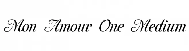 Mon Amour One Medium  Fuentes Gratis Descargar