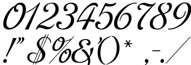 Mon Amour One Medium Font OTHER CHARS