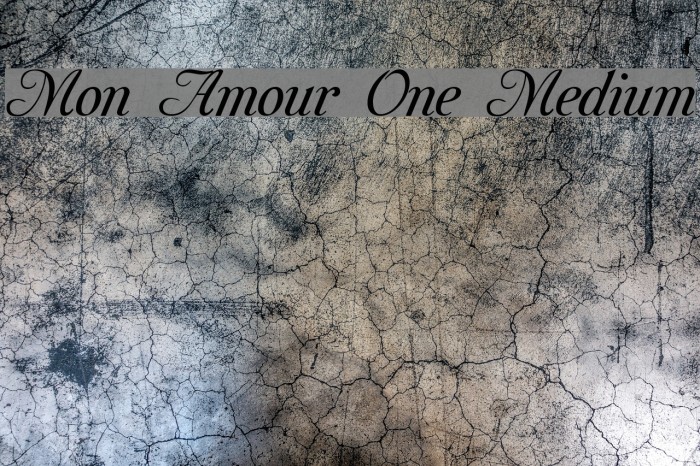 Mon Amour One Medium Font - FFonts.net