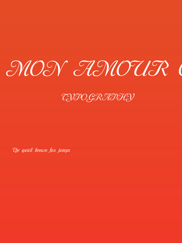 Mon Amour One Medium Poster