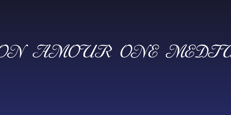 Mon Amour One Medium Social Header