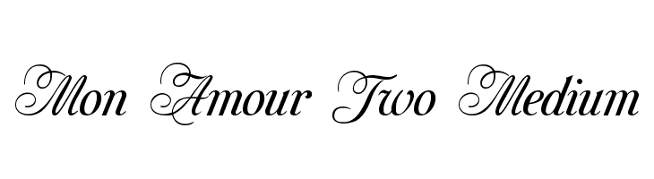 Mon Amour Two Medium Font