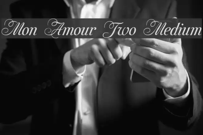 Mon Amour Two Medium Example 1