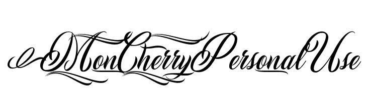 Mon Cherry Personal Use   لخطوط تنزيل