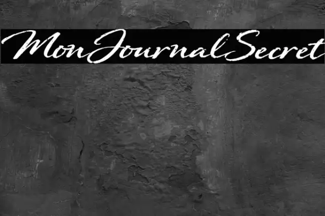 Mon Journal Secret Example 1