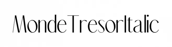 Mon de Tresor Italic  フリーフォントのダウンロード