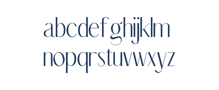 Mon de Tresor Italic Lowercase