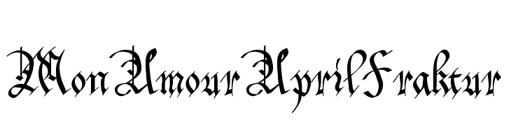 MonAmourAprilFraktur Шрифта