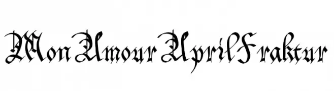 MonAmourAprilFraktur  Descarca Fonturi Gratis