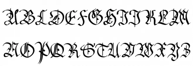 MonAmourAprilFraktur Fuentes MAYÚSCULAS
