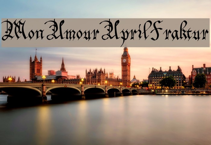 MonAmourAprilFraktur Font examples