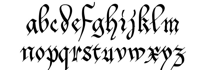 MonAmourAprilFraktur Font LOWERCASE