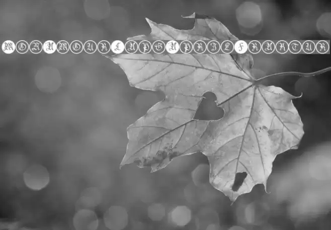 MonAmourCapsAprilFraktur Font examples